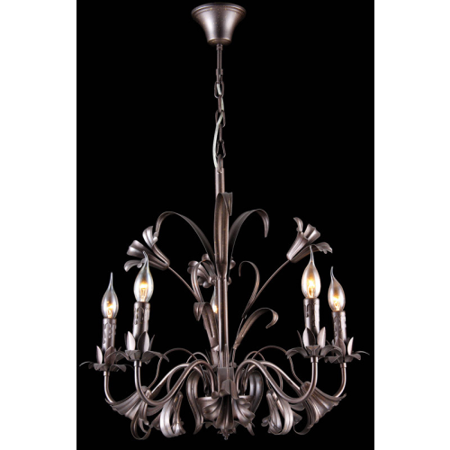Подвесная люстра Natali Kovaltseva GRACE 79004-5C BROWN, GOLD