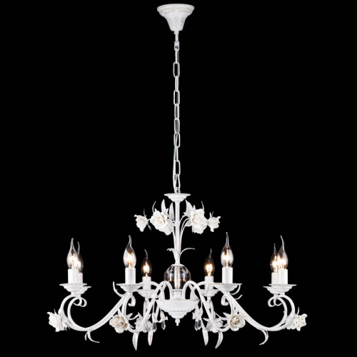 Подвесная люстра Natali Kovaltseva JENNIFER 11394/8C WHITE GOLD