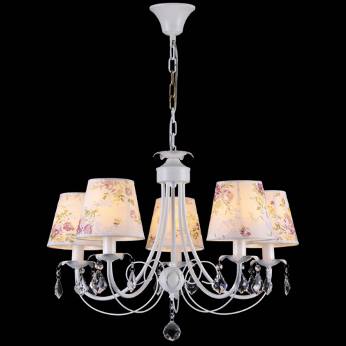 Подвесная люстра Natali Kovaltseva PALERMO 11417/5C WHITE GOLD