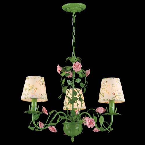 Подвесная люстра Natali Kovaltseva ROSE 11490/3 GREEN