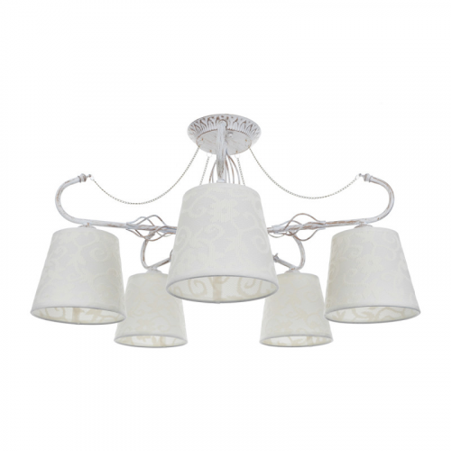 Люстра на штанге IDLamp 556/5PF-Whitepatina