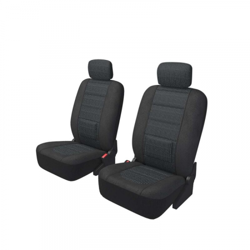 Чехлы CARFORT MODERN для передних сидений, ткань, черный цвет, 8 предметов