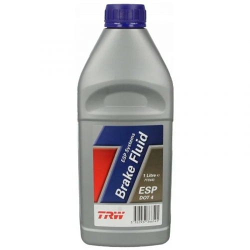 Жидкость тормозная TRW Brake Fluid, DOT-4, ABS, ESP, 1л, арт. PFB440