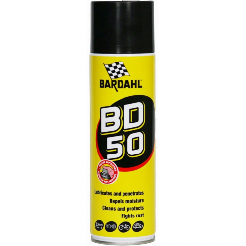 Смазка проникающая (жидкий ключ) Bardahl BD-50 многоцелевая, синтетическая, водостойкая, аэрозоль 500мл, арт. 3221