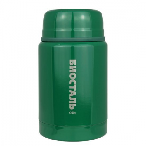 Biostal Охота (0,75 литра) с ложкой - зеленый (NTS-750G) термос