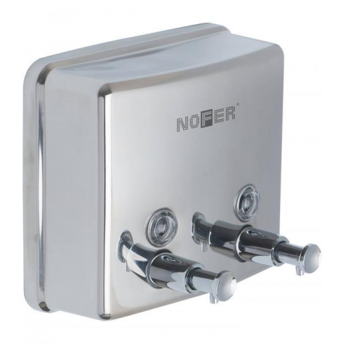 Nofer INOX двойной глянцевый 2х600 мл. (03005) для мыла