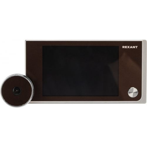 Видеоглазок Rexant 45-1114 дверной (DV-114) с цветным LCD-дисплеем 3.5", широкий угол обзора 120°