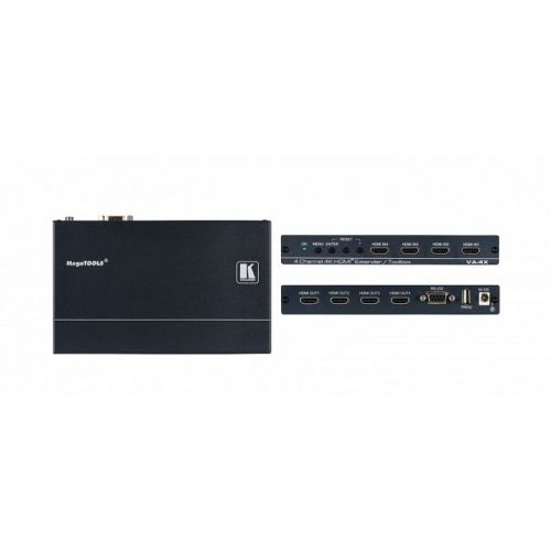 Усилитель Kramer VA-4X 50-00076790 эквалайзер HDMI версии 2.0 четырехканальный, поддержка 4К60 4:4:4