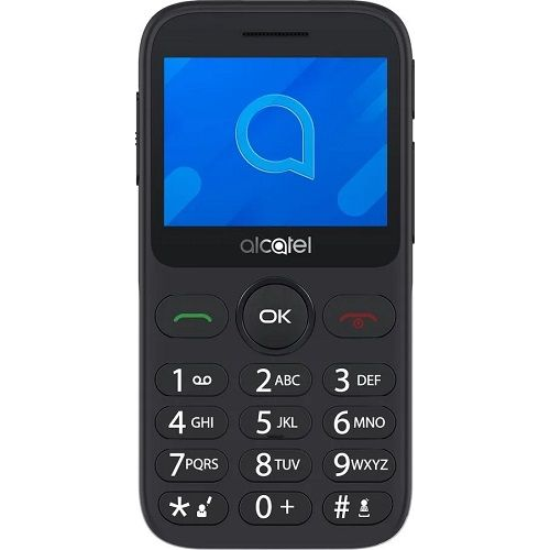Мобильный телефон Alcatel 2020X 2.4", 240x320, серебристый моноблок, 1 Sim, 0.3Mpix, GSM900/1800, FM