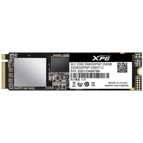 Накопитель SSD M.2 2280 ADATA ASX8200PNP-256GT-C XPG SX8200 Pro 256GB PCIe Gen3x4 TLC 3350/1150MB/s