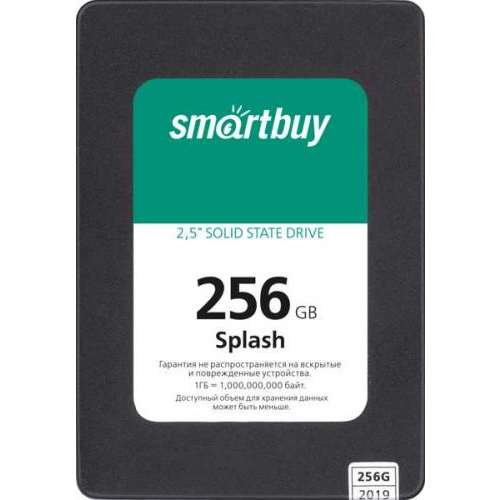 Накопитель SSD 2.5'' SmartBuy SBSSD-256GT-MX902-25S3 Splash 256GB SATA 6Gb/s TLC 560/500MB/s IOPS 84