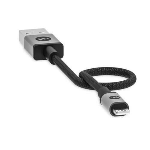 Кабель Mophie 409903218 USB-A to lightning, 9см, черный