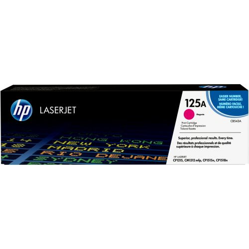 Картридж HP 125A CB543A для принтера color LaserJet CP1215/1515/CM1312 пурпурный