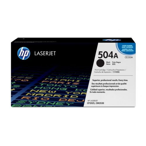 Картридж HP 504A CE250A для принтера color LaserJet CCM3530/CP3525 чёрный
