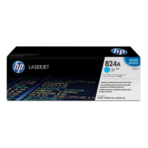 Картридж HP 824A CB381A для принтера Color LaserJet CP6015/CM6030/CM6040 голубой