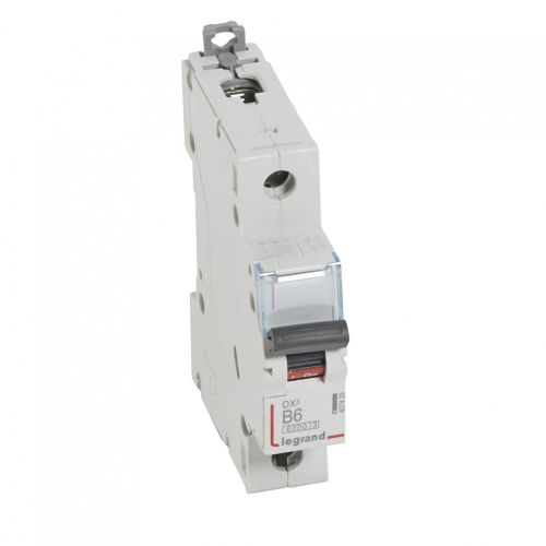Автоматический выключатель Legrand 407429 DX³ 6000 - 10 кА - тип характеристики B, 1П, 230/400 В~, 6