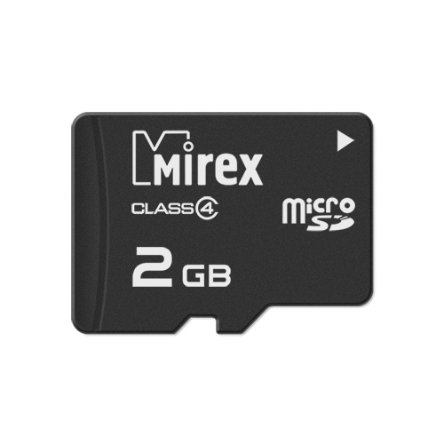 Карта памяти MicroSD 2GB Mirex 13612-MCROSD02 Class 4