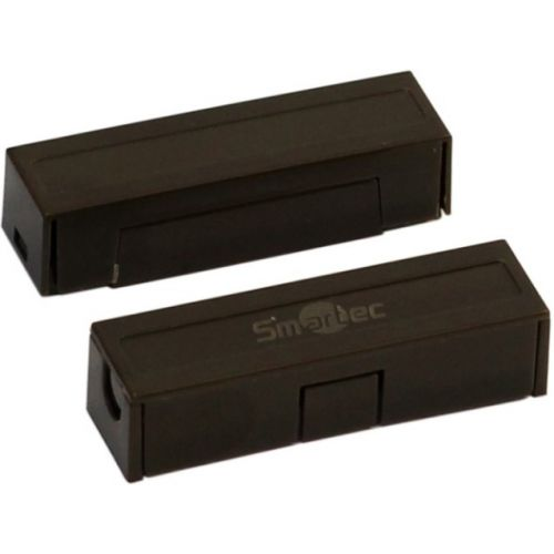 Датчик Smartec ST-DM124NC-BR магнитоконтактный, НЗ, коричневый, накладной для деревянных дверей, заз