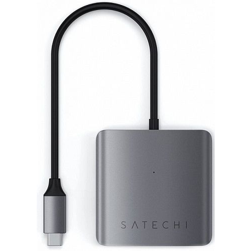 Адаптер Satechi ST-UC4PHM Aluminum 4 Port USB-C Hub - Space Grey