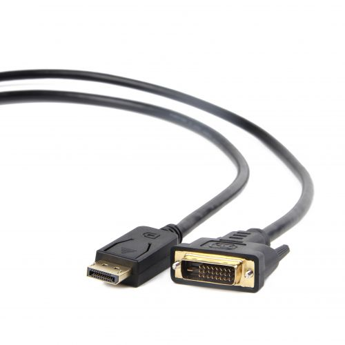 Кабель интерфейсный DisplayPort-DVI Cablexpert 20M/19M CC-DPM-DVIM-1M 1м, черный, экран, пакет