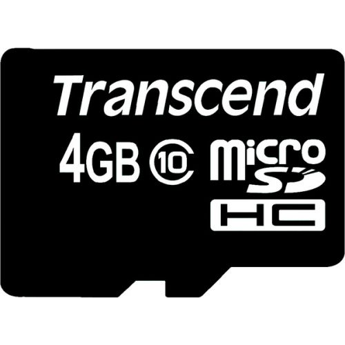 Карта памяти 4GB Transcend TS4GUSDC10 MicroSDHC class 10