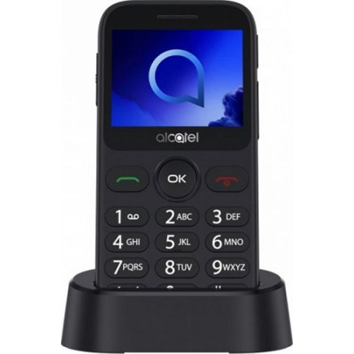 Мобильный телефон Alcatel 2019G black/metallic gray