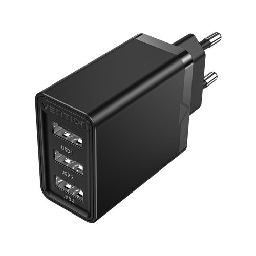 Зарядное устройство сетевое Vention FEAB0-EU Сетевое зарядное устройство Vention на 3 порта USB 2.4A