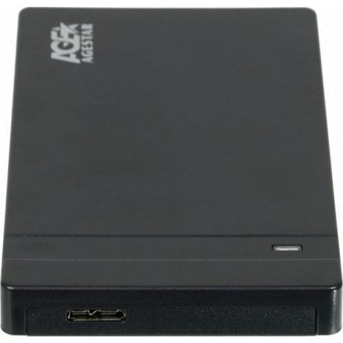 Внешний корпус AgeStar 3UB2P3 (BLACK) для HDD/SSD SATA 6Gb/s 2.5", пластик, черный