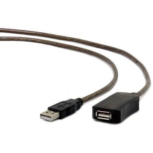 Кабель интерфейсный USB 2.0 удлинитель Cablexpert UAE-01-10M , активный , AM/AF, 10м