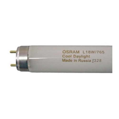Лампа люминесцентная Osram L 18W/765 G13 18Вт T8 6500К смол. OSRAM