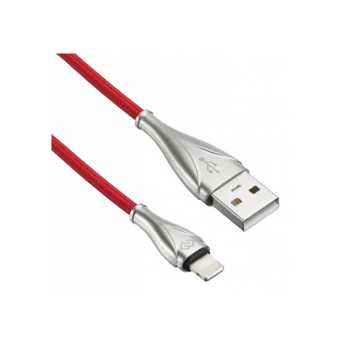 Кабель интерфейсный Digma 1080244 USB (m)-Lightning (m) 1.2м красный