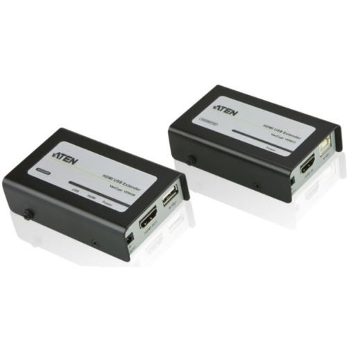 Удлинитель Aten VE803-AT-G HDMI+USB, 60 м, 2xUTP Cat5e, HDMI+2xRJ45+USB, F, без шнуров, 2xБП 220> 5V