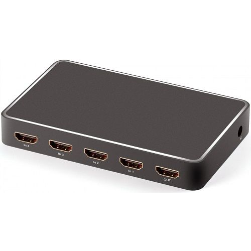 Переключатель HDMI GCR GL-vA19 V2.0 +USB Charge 5 к 1 GCR серия Greenline GL-A19 (00631)