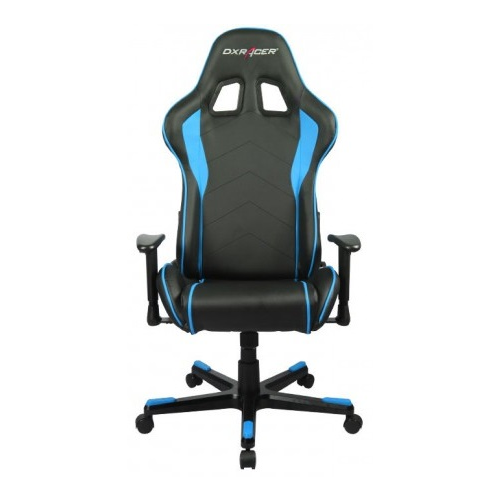 Кресло DxRacer OH/FE08 Formula, чёрно-синее, экокожа, регулируемый угол наклона