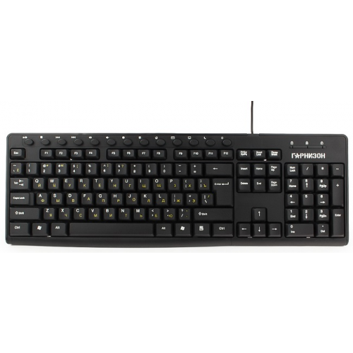 Клавиатура Garnizon GKM-125 черная, USB, 13 доп. кнопок