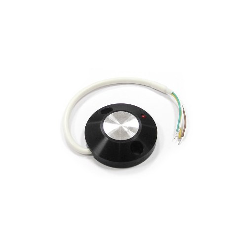 Кнопка выхода Даксис КН-05 накладная, металлическая с индикацией, 37мм (D) х12мм