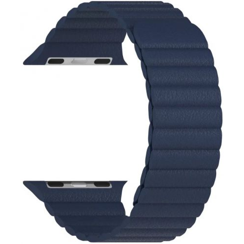 Ремешок на руку Lyambda POLLUX DSP-24-44-DB кожаный для Apple Watch 42/44/45 mm dark blue