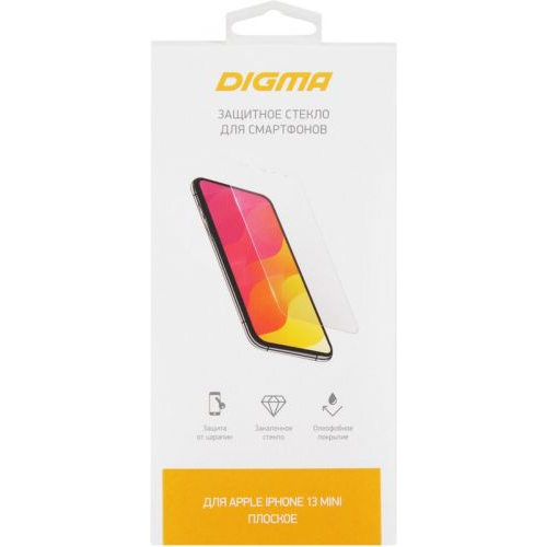 Защитное стекло Digma DGG1AP13MA для Apple iPhone 13 mini прозрачное (1589415)