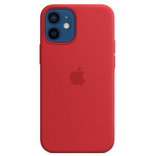 Чехол Apple Silicone Case with MagSafe MHKW3ZE/A для iPhone 12 mini red