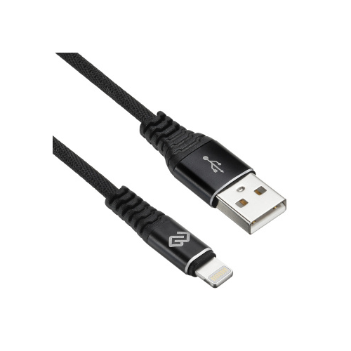 Кабель интерфейсный Digma 1080254 USB (m)-Lightning (m) 1.2м черный