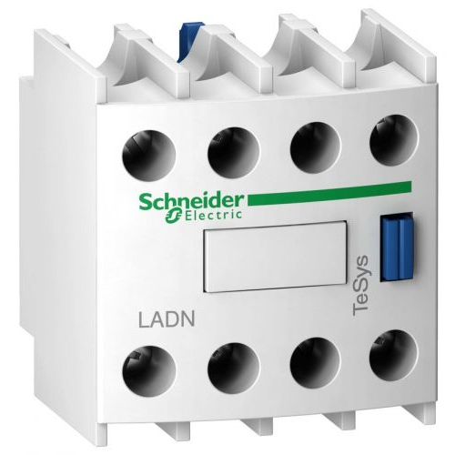 Контакт Schneider Electric LADN22 дополнительный фронтальный 2НО+2НЗ для контакторов cерии D