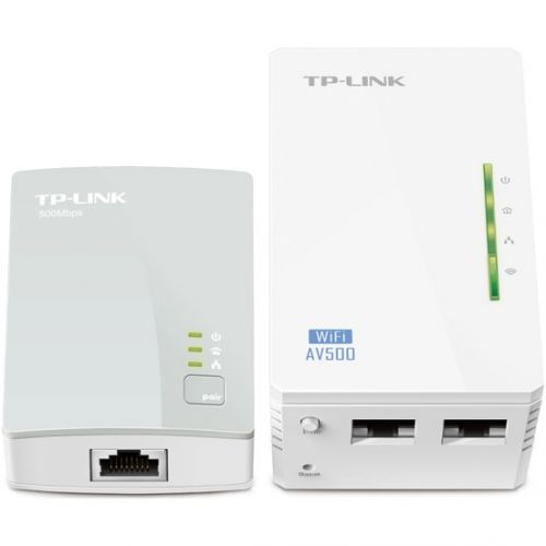 Адаптер powerline TP-LINK TL-WPA4220KIT Wi-Fi 300Mbps, 802.11b/g/n, 2UTP, Powerline 600 Мбит/с, 2 шт