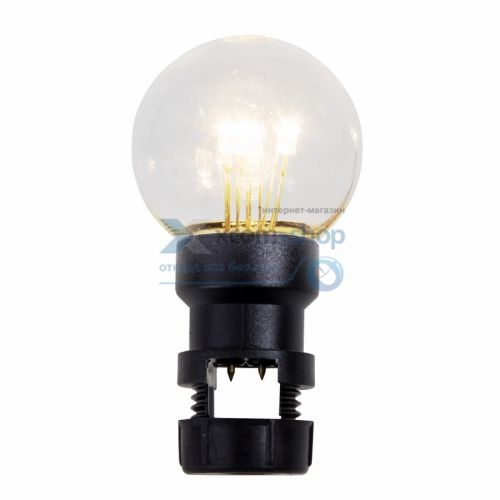 Лампа NEON-NIGHT 405-148 шар, 6 LED вместе с патроном для белт-лайта, цвет: тёплый белый, Ø45мм, про