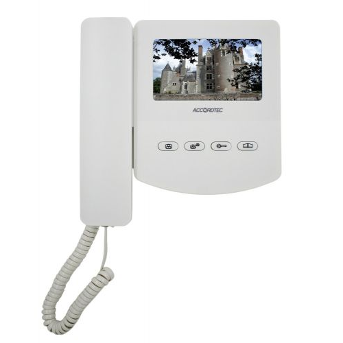Видеодомофон AccordTec AT-VD 433C (белый) цветной 4-x проводный, 4.3’’ TFT LCD (320х240)