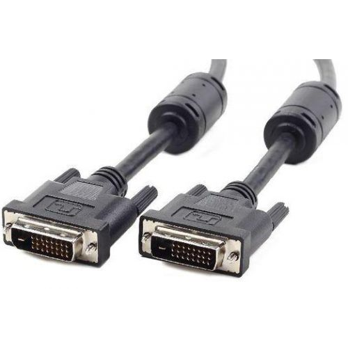 Кабель интерфейсный DVI-DVI Cablexpert CC-DVI2-BK-10M 10м, 25M/25M, dual link черный, экран, феррит