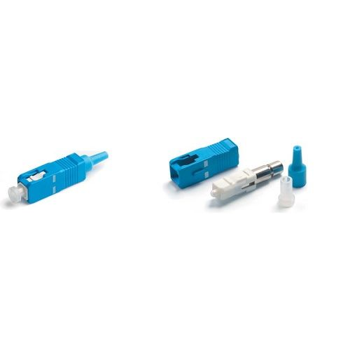 Разъем Hyperline SC-SM-0.9 клеевой SC, SM(для одномодового кабеля), 0.9 мм, simplex, (синий)