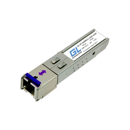 Модуль SFP GIGALINK GL-OT-SG08SC1-1550-1310-D WDM, 1Гбит/c, одно волокно SM, SC, Tx:1550/Rx:1310 нм,