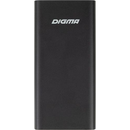 Аккумулятор внешний универсальный Digma DGPQ20D22PBK Li-Pol, 20000mAh, 3A, QC PD 22.5W, 2*USB A, USB