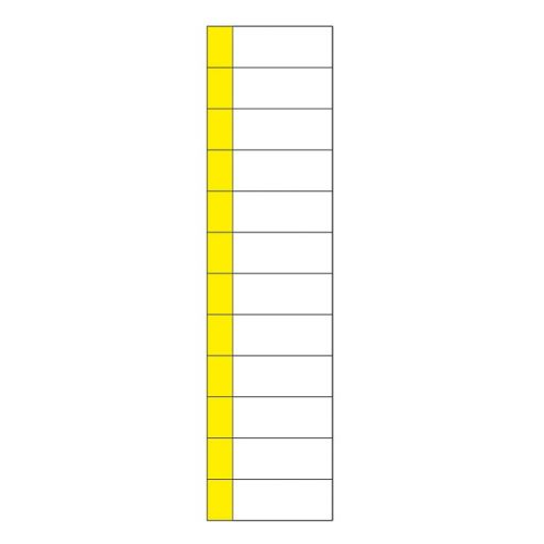 Наклейка Rexant 55-0010 маркировочная таблица 12 модулей (50х216 мм)