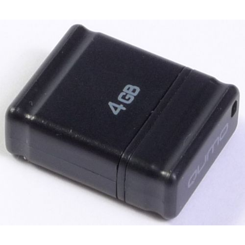 Накопитель USB 2.0 4GB Qumo QM4GUD-NANO-B NANO black